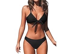 CUPSHE Two Piece Bunny Tie Swimsuit