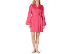 Amazon Essentials Satin Sleep Robe, Hot Pink (XS)