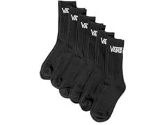 (6 Pair) Vans Unisex Classic Crew Socks