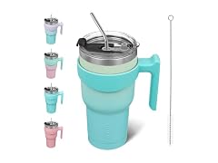 BJPKPK 30 oz Tumbler with Handle & Straw