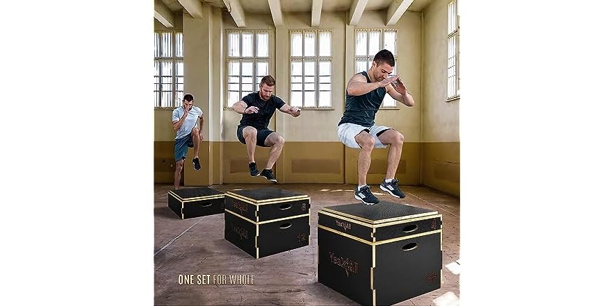 Yes4All Stackable Wooden Plyo Box