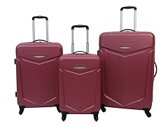 Priority Access 3pc Hardshell Luggage Set - Red