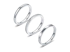 DURSI 2MM Stainless Steel Rings Women's