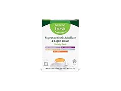 50ct Amazon Fresh Espresso Dark, Medium & Light