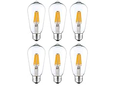 ST 64 LED Light Bulbs (6-Pack)