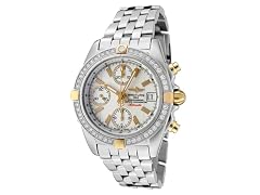Breitling Stainless Steel White Diamond