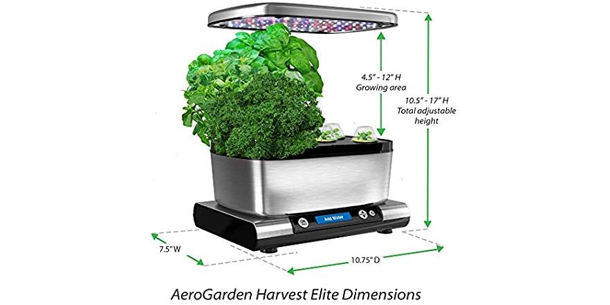 AeroGarden Harvest Elite Classic Indoor Garden (Open Box)