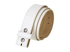 Belts.com Women (42) White Genuine Leather Belt
