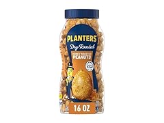 PLANTERS Honey Roasted Peanuts, Dry Roasted, 16 oz.