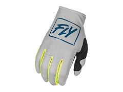 Fly Racing 2022 Lite Gloves (Grey/Teal/HI-VIZ)