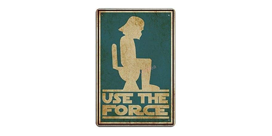 Using The Force Sign Use The Force Retro Metal Sign