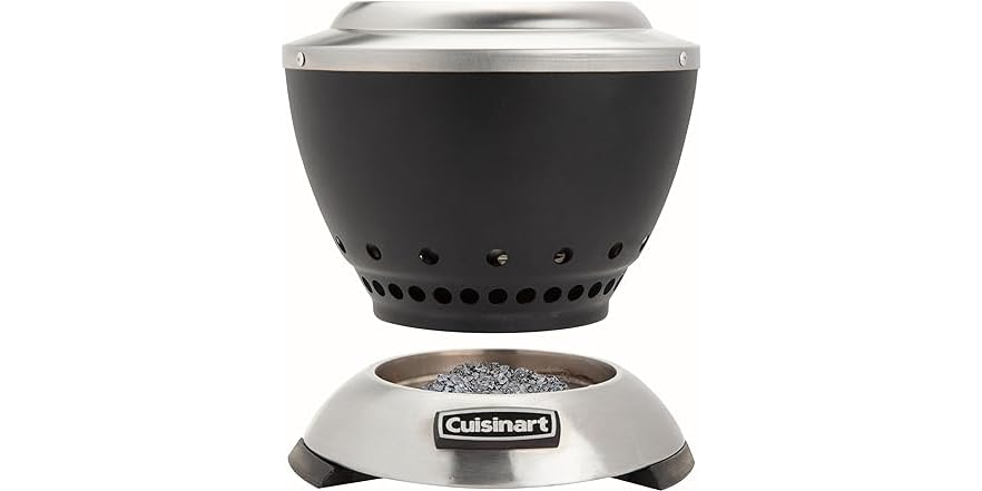 Cuisinart Cleanburn Tisch-Feuerstelle – Rauchfrei, 7,5 Zoll, Für Holzpellets & Mini-Holzscheite