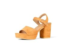 Amazon Essentials Women's Platform Ankle Strap Block Heel Sandal