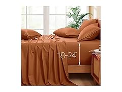 6 Piece Extra Deep Pocket King Sheets