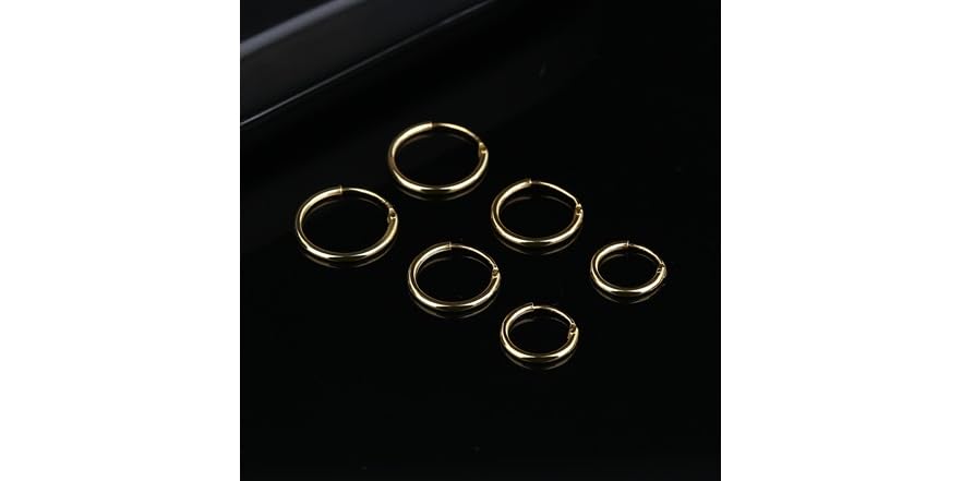 Sterling Hollow Hoops