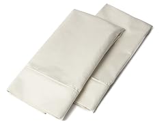 1000 TC Pillowcases-Standard-Set of 2-Ivory