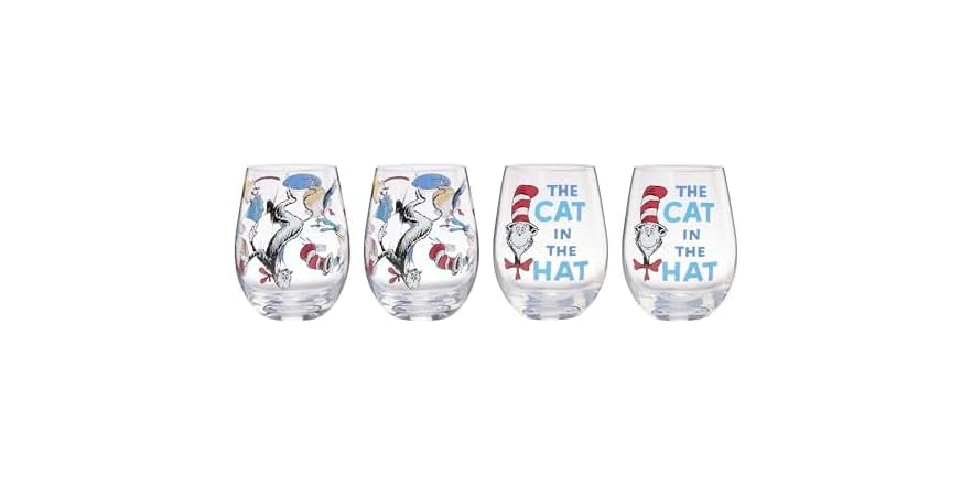 Lenox Dr. Seuss Cat in the Hat Tumblers