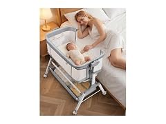 AOOTSMILE 3 in 1 Baby Bassinet Bedside Sleeper