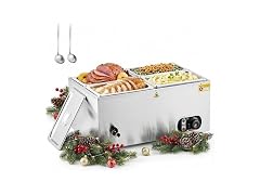 WILPREP Four 1/4 Pans Commercial Food Warmer