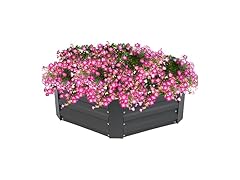 Sunnydaze NPH-571 Hexagon Steel Garden Bed - Gray
