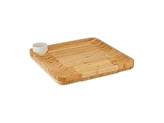 NutriChef Bamboo Natural Cheese Board Set