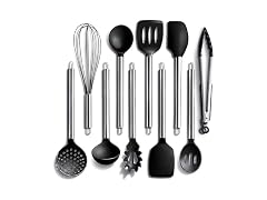 (10pc) Silicone Kitchen Cooking Utensils Set