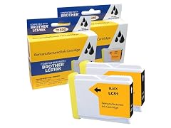 Compatible Brother LC51 Ink Cartridge, Black  (2 Pack)