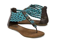 Muk Luks Sierra Braided Sandals, Blue