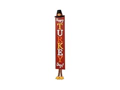 Glitzhome Wooden Happy Thanksgiving Porch Sign