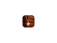 Darenli 18K Gold Plated Four Leaf Clover Necklace