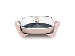 COOK WITH COLOR Electric Skillet , Blush