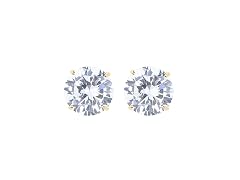 Gold Plated Round Stud Earring