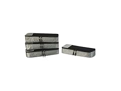 Amazon Essentials 4-Piece Packing Cube Slim, Gray