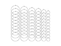BronaGrand 60pcs 6 Sizes Wine Glass 