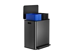 PrecisionAuto 8 Gal Recycling Bin Black