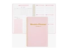 MSTONAL Undated Weekly Planner, 52 Sheets Weekly Notebook