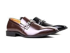 Slip-On Brogue Loafer With Buckle On Top