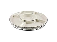 5 Section Lazy Susan on Chrome Base