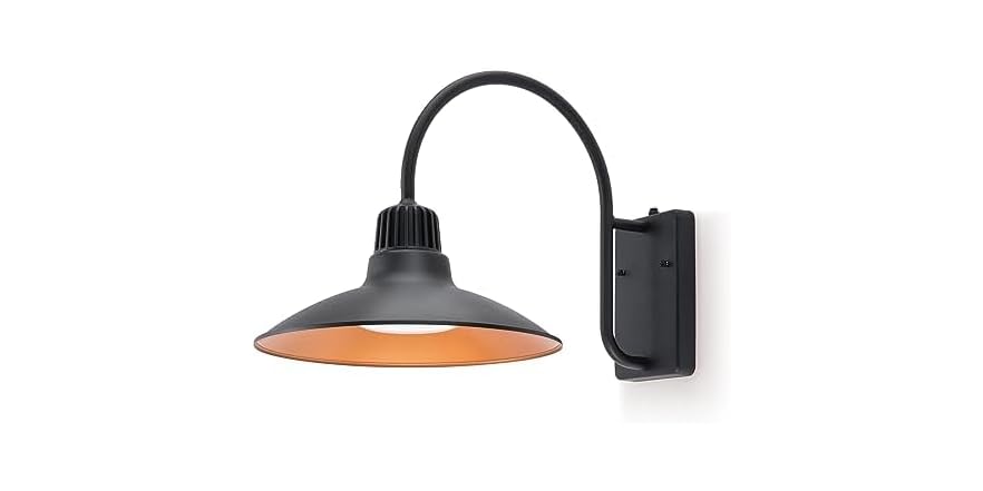 Lutec BH-948 Dusk to Dawn Gooseneck Wall Sconce