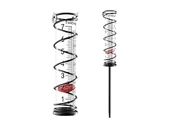 Toiclebor RM-BS7-001 Rain Gauge Outdoor Dual-scale