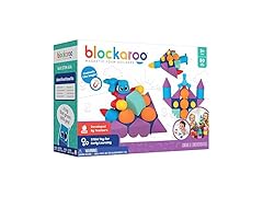 Blockaroo Magnetic Foam Building Blocks - 50-Piece Set