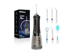 WellLeo 300ML Black Cordless Water Flosser