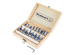 Stalwart 15-Piece Router Bit Set w Case