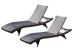 Tortola Wicker Chaise Lounger (Set of 2)