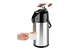 Airpot Coffee Carafe with Double Pump