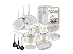 NutriChef 20-Pc Non-Stick Bakeware & Cookware Set