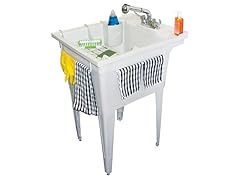 Floor-Mounted All-in-One Laundry Tub