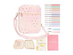 Bafei Quilted Bible Cover Case w/StudySupplies