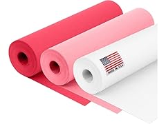 Kraft Paper Rolls Set - Red, Pink, White