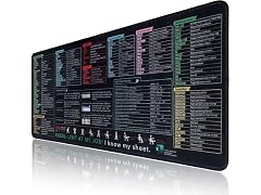 Excel Shortcut Mouse Pad 10 Key Zones